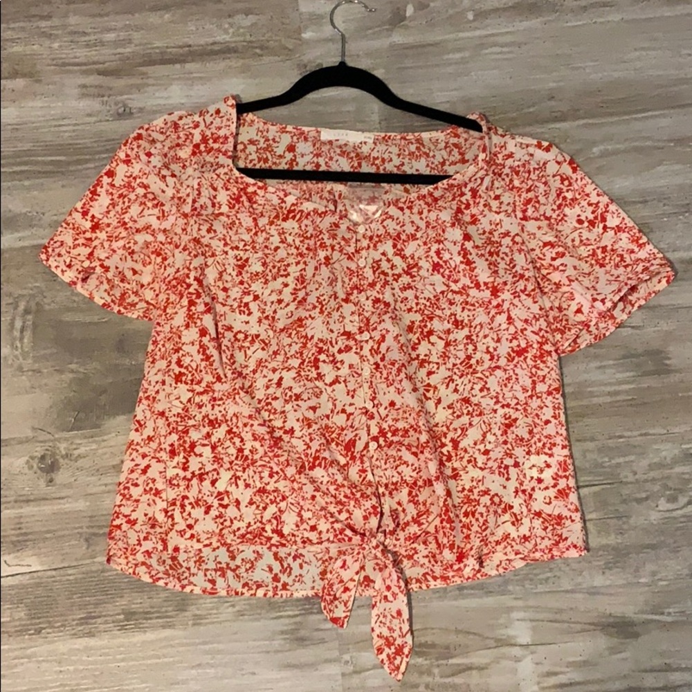 cute floral blouse